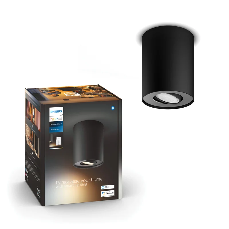Philips Hue Foco Pillar negro White Ambiance 4,2W 400lm 87201