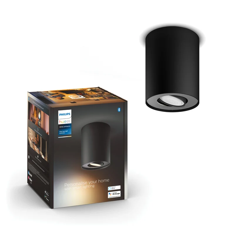 Philips Hue Foco Pillar negro White Ambiance 4,2W 400lm 87201