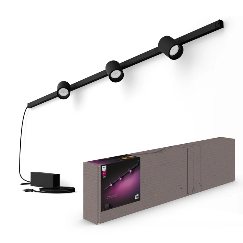 Philips Hue White and Color Ambiance Aplique de pared Perifo negro RGBW 5W 510lm