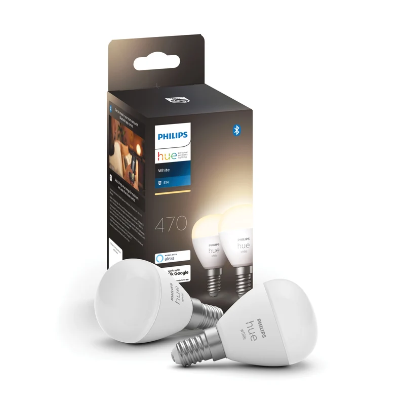 Philips Hue White Bombilla esférica White E14 6W 470lm