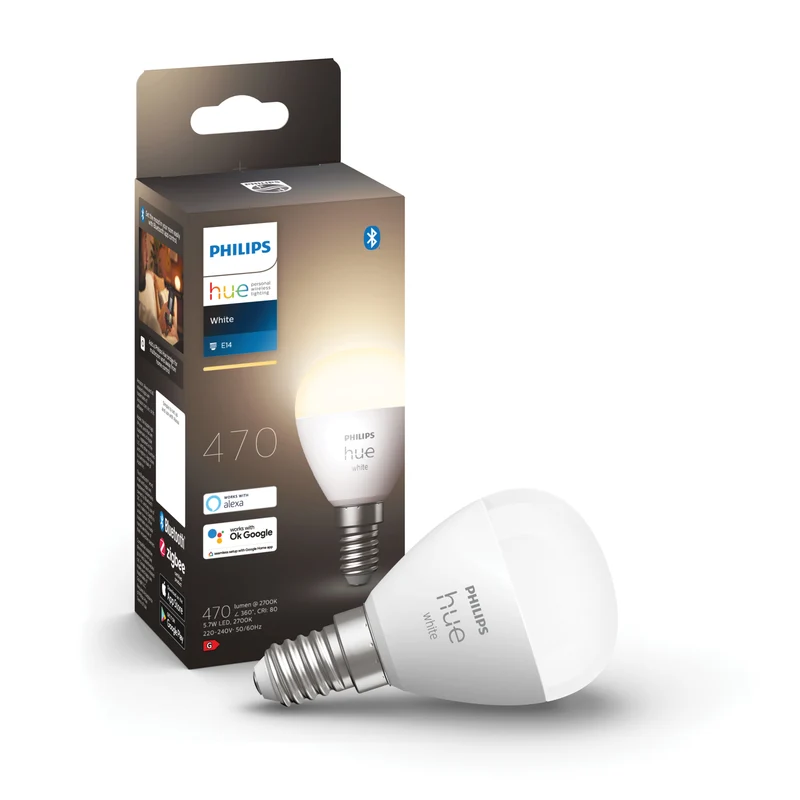 Philips Hue White Bombilla esférica White E14 6W 871951435669600 470lm