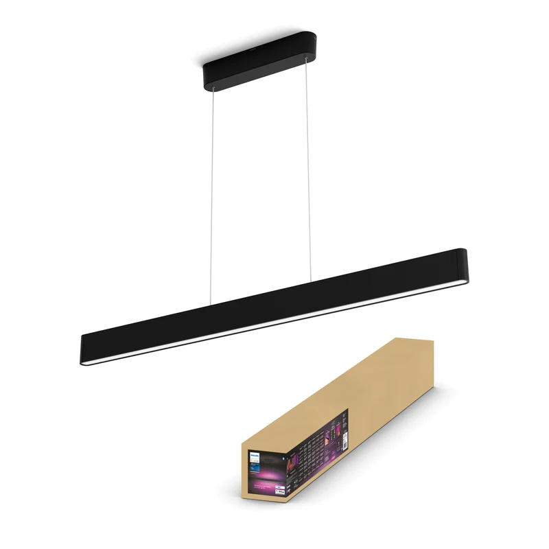 Philips Hue White and Color Ambiance Lámpara colgante Ensis negro RGBW 79W 8719514