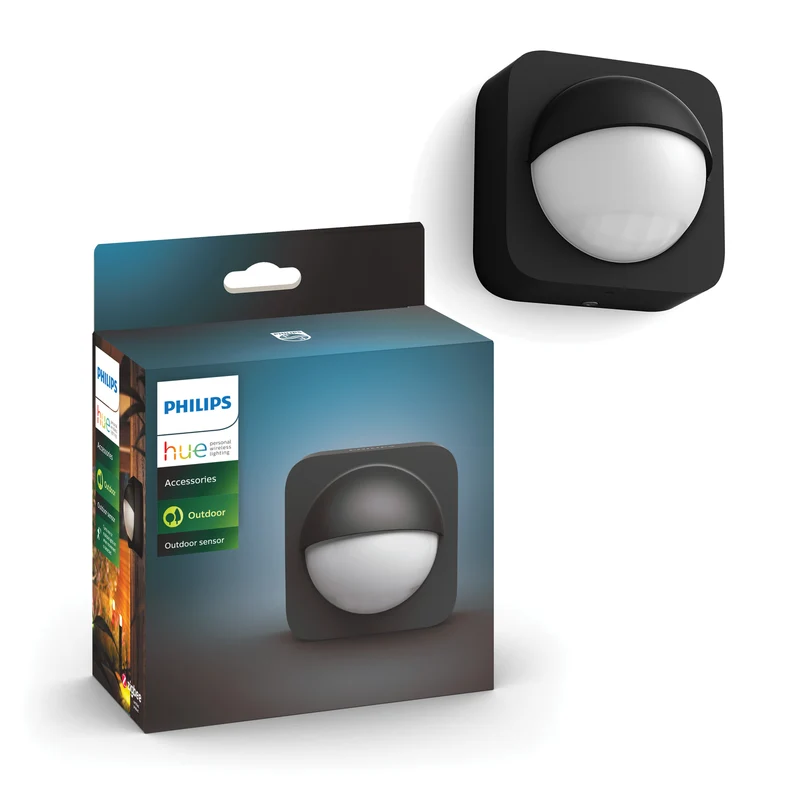 Philips Hue Security Sensor de movimiento negro 0W IP54 8719514