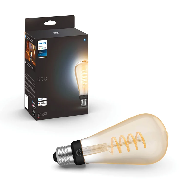 Philips Hue Bombilla filament White Ambiance E27 7W 871951430150400 550lm