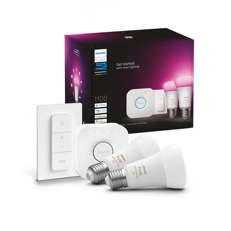 Philips Hue White and Color Ambiance Kit de inicio blanco RGBW E27 11W 871951429137900 1055lm