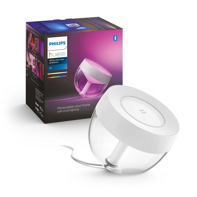 Philips Hue White and Color Ambiance Lámpara de mesa Iris blanco RGBW 8W 871951426446500 570lm