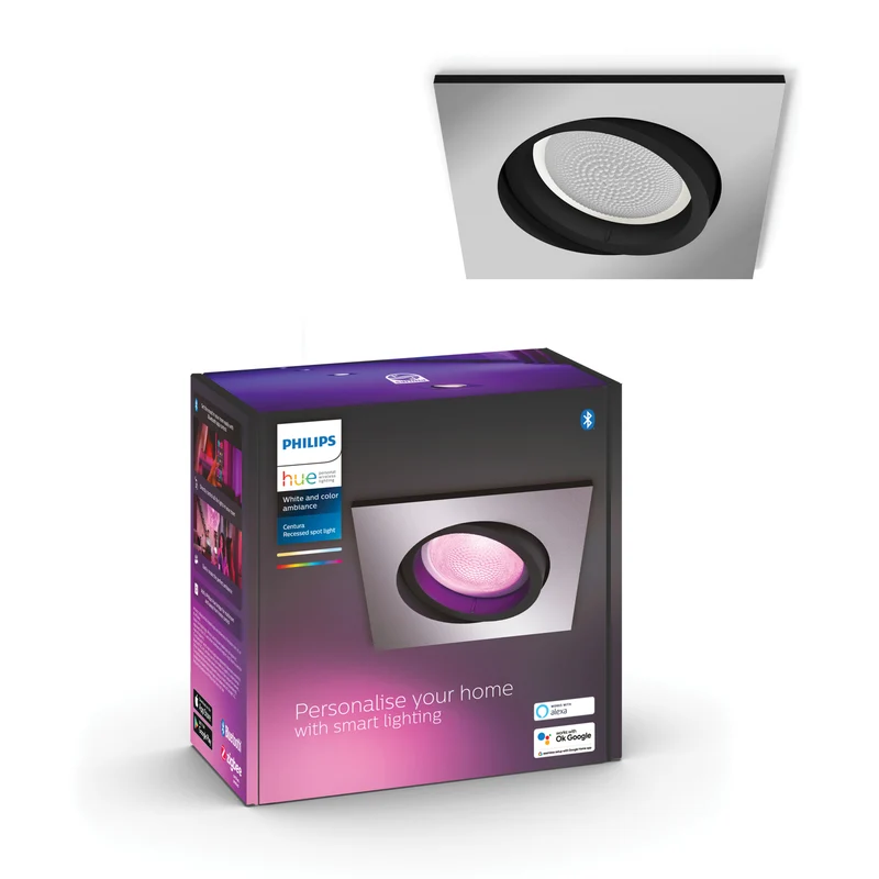 Philips Hue White and Color Ambiance Empotrable centura plata RGBW 4,2W 400lm 87201