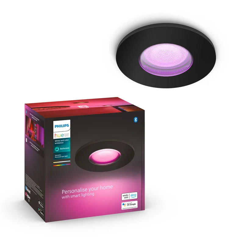 Philips Hue White and Color Ambiance Foco Xamento negro RGBW 4,2W IP44 400lm 87201