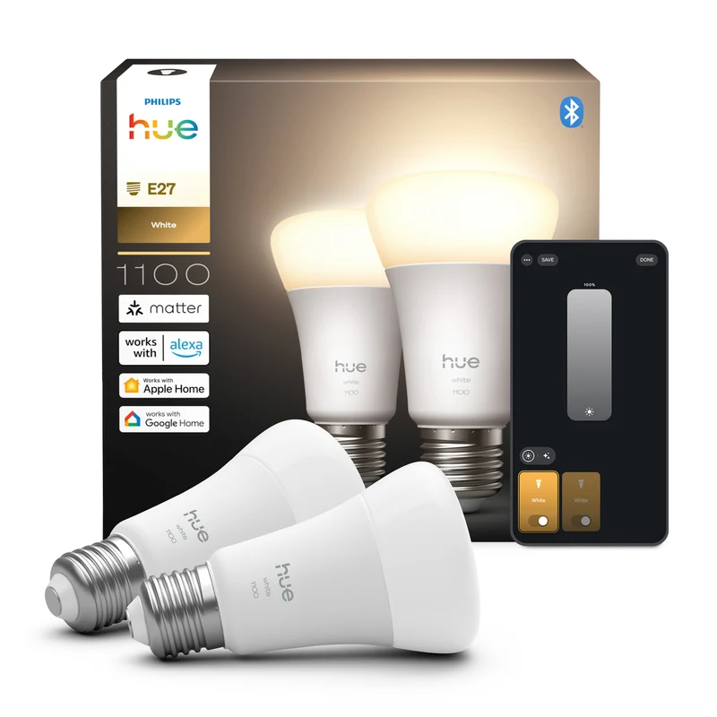 Philips Hue White Bombilla 2 luces White 9,5W 1100lm 87201