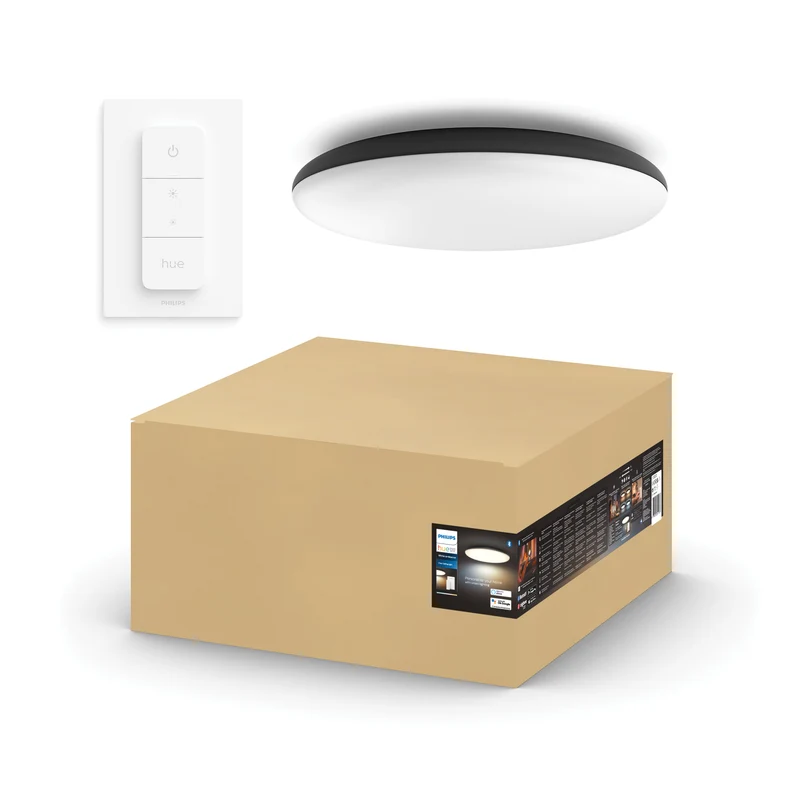 Philips Hue Plafón Cher negro White Ambiance 25W 6500K 871951434117300 2900lm