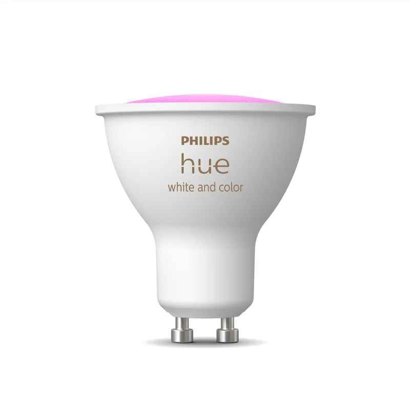 Bombilla LED inteligente regulable Philips Hue White&Color Ambiance GU10 4,2W colores 229754