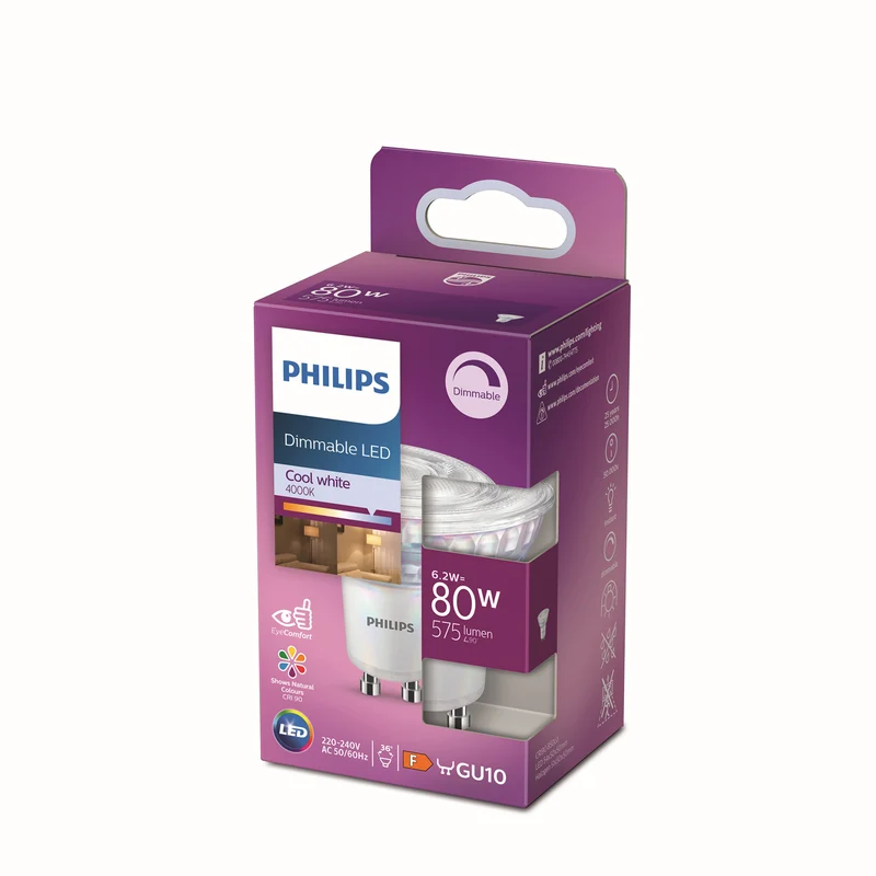 Bombilla LED dicroica Philips GU10 80W 680lm