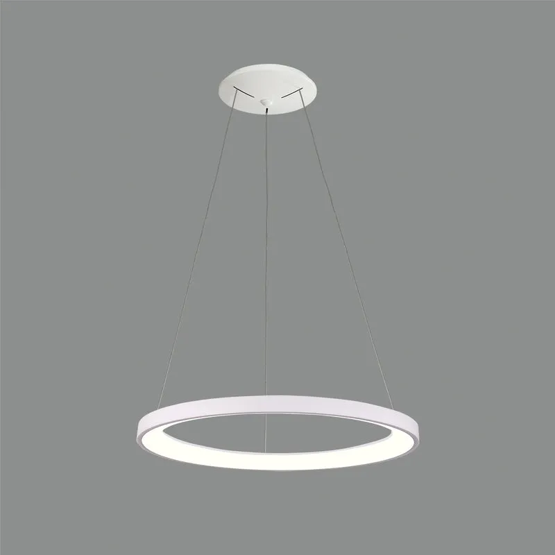 Lámpara de techo colgante ACB Grace blanco texturado Ø58cm regulable C3848272BDP