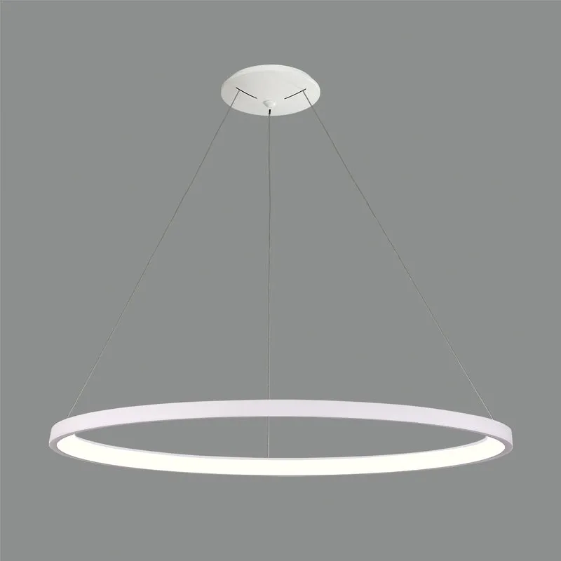 Lámpara de techo colgante ACB Grace blanco texturado Ø98cm C3848472B