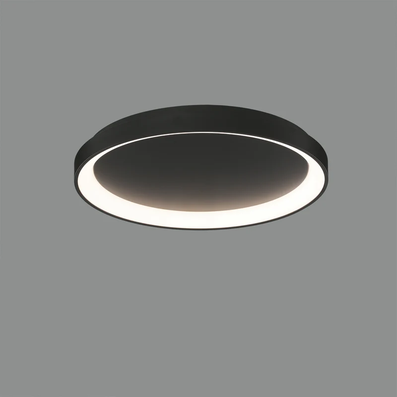 Plafón de techo ACB Grace negro texturado Ø38cm P3848072N
