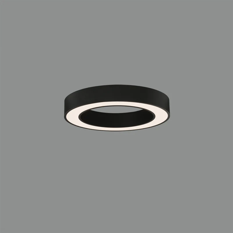 Plafón de techo ACB Aliso negro texturado Ø47cm regulable P3742074NDT