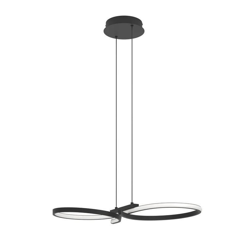 Lámpara de techo colgante EGLO Serpins LED negro