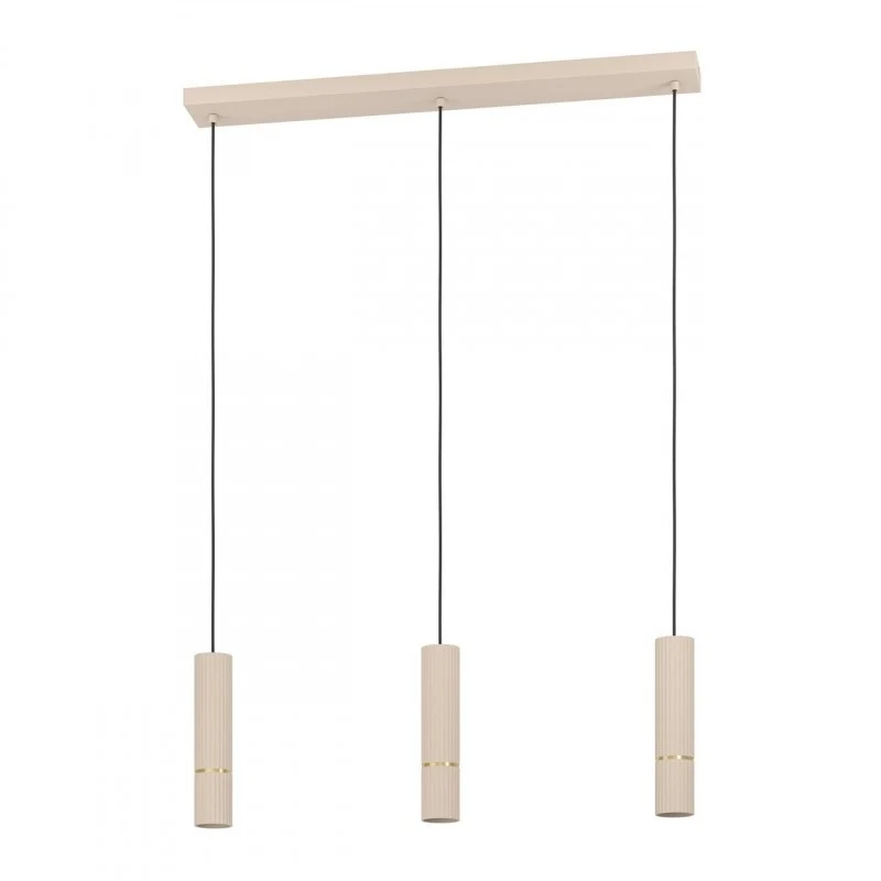 Lámpara de techo colgante EGLO Caminia LED arena para comedor y cocina