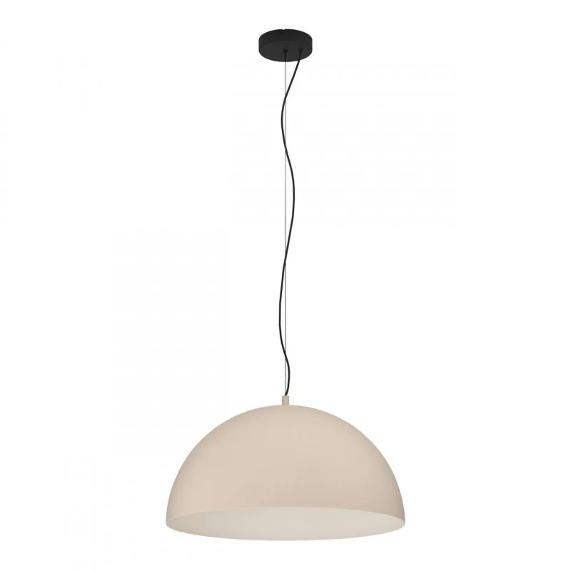 Lámpara de techo colgante EGLO Gaetano 1 arena y crema E27 Ø53cm
