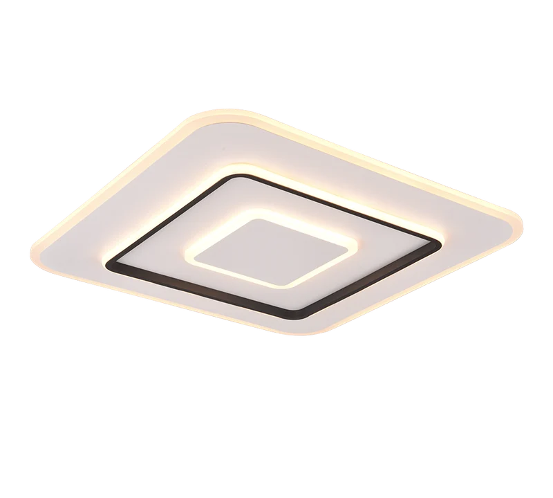 Plafón de techo Jora Trio blanco mate 55W con mando LED 2700K 64293931