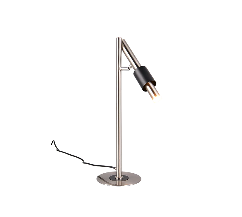 Lámpara de sobremesa Ikaris Trio níquel mate regulable LED Ø22cm 4W 555310107
