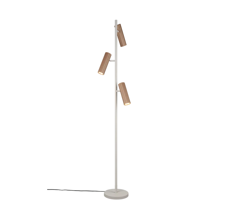 Lámpara de pie Soka Trio coffee GU10 Ø37cm 467700365