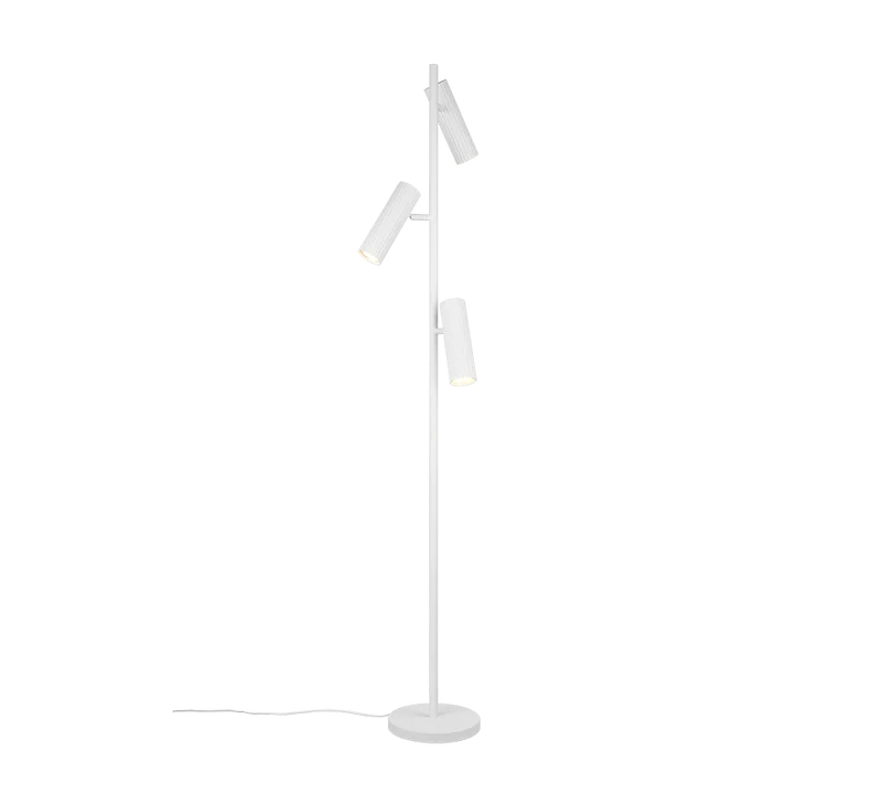 Lámpara de pie Soka Trio blanco mate GU10 Ø37cm 467700331