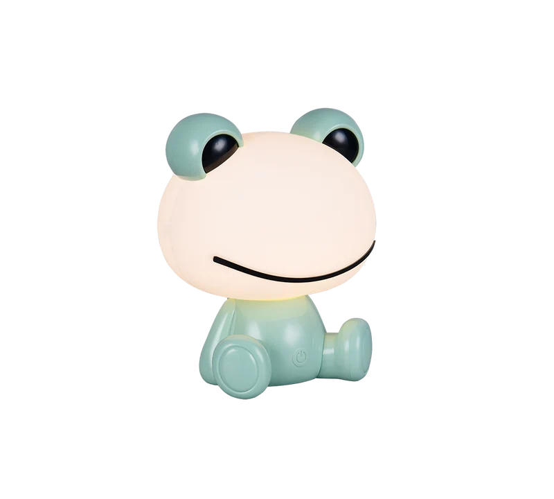 Lámpara de sobremesa infantil Trio Hopper LED verde 3000K táctil USB R57971115