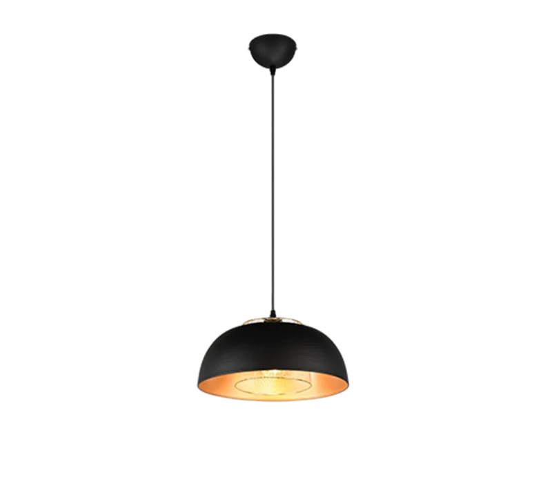 Lámpara de techo colgante Trio Punch negro mate 150cm R30811932
