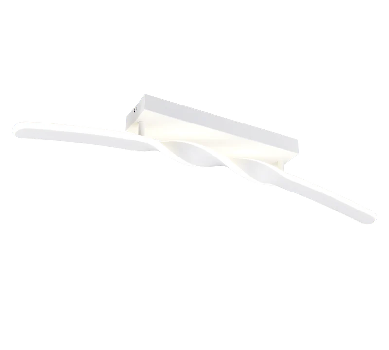 Plafón de techo Trio Ginko LED blanco mate 4000K 79cm R65791131