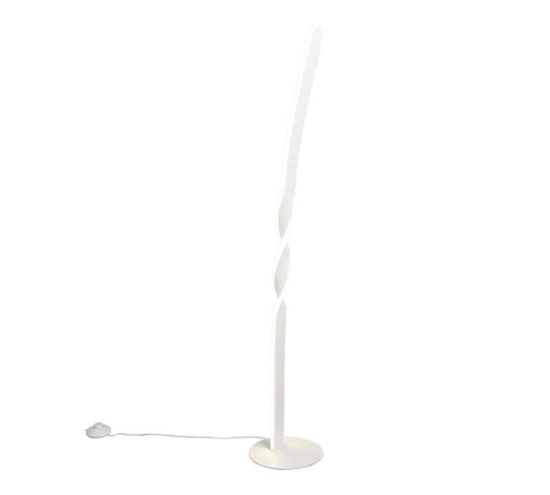 Lámpara de pie Trio Ginko negro LED 4000K 19W 110cm 45791131