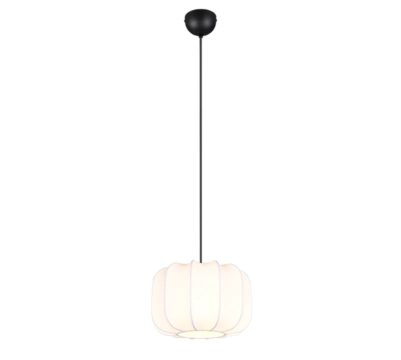 Lámpara de techo colgante Trio Madeline negro mate 150cm R31971001