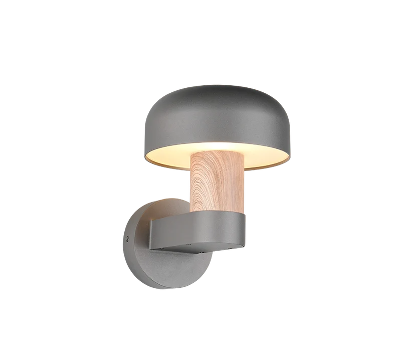Aplique de exterior Trio Fraser imitación madera IP54 262560135