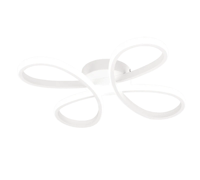 Plafón de techo Trio Fly LED blanco mate 4000K regulable 40cm 645610131