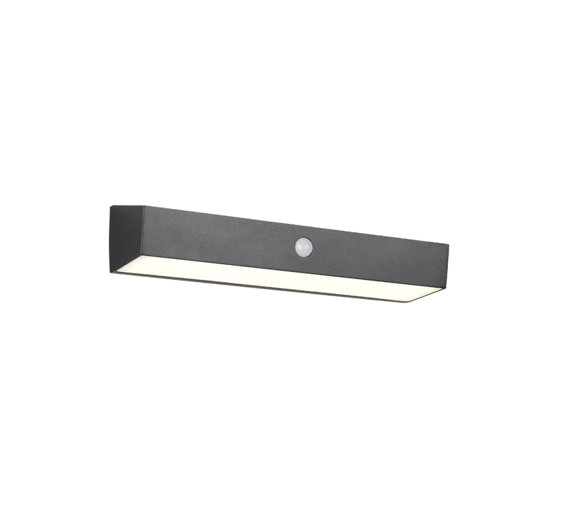 Aplique de exterior Trio Silves LED solar portátil negro 4000K con sensor USB IP44 R23306102