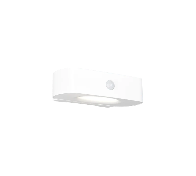 Aplique de exterior Trio Bilbao LED solar portátil blanco 4000K con sensor IP44 R23336201