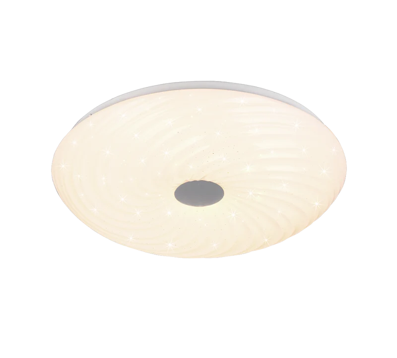 Plafón de techo Trio Gravity LED blanco CCT regulable con mando Ø37,5cm R67693800