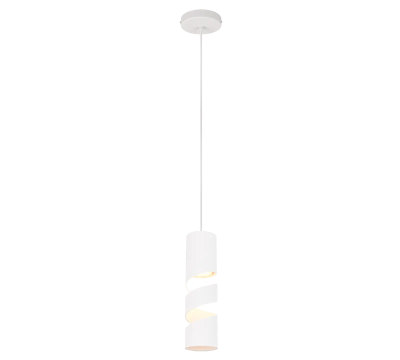Lámpara de techo colgante Trio Stream blanco mate 150cm 364000131