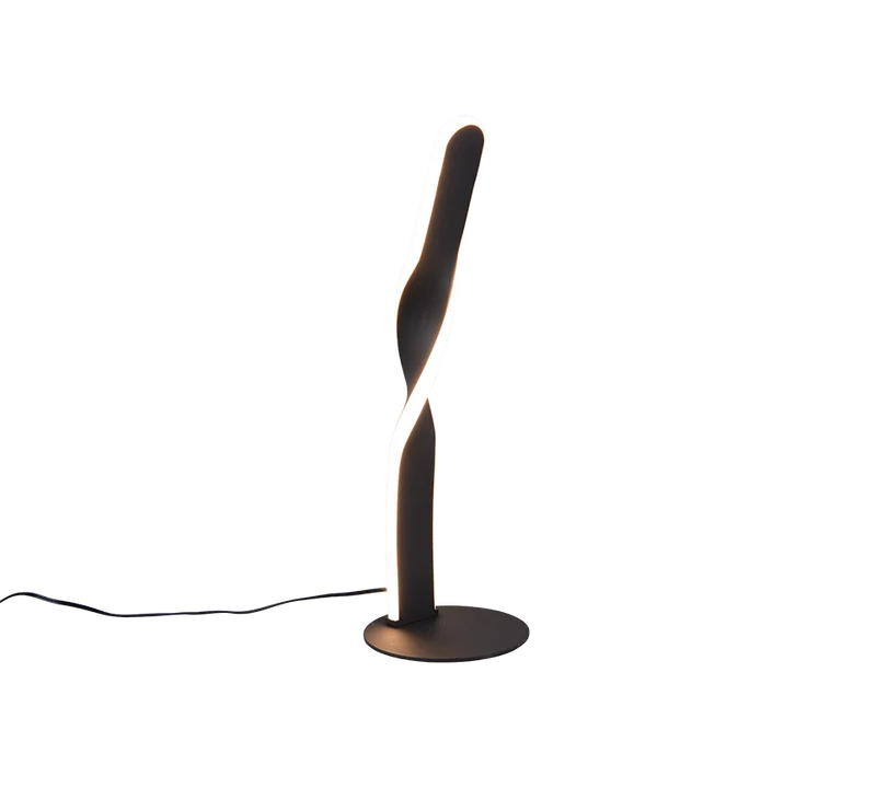 Lámpara de sobremesa Trio Ginko LED negro mate 3000K 40,5cm R55791132