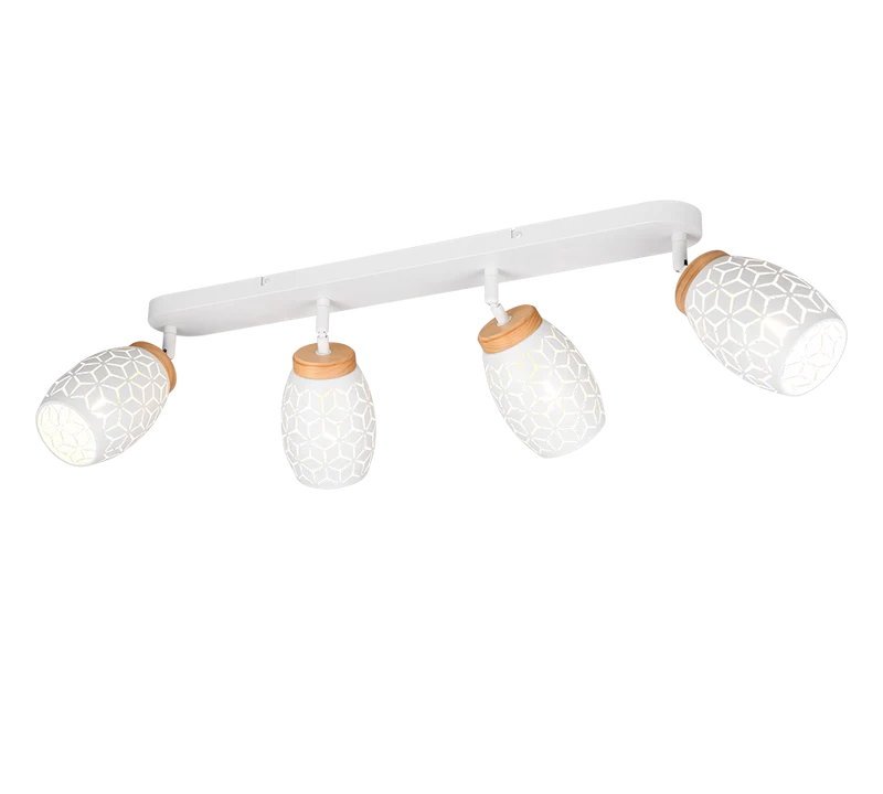 Foco Trio Bidar 4 luces blanco mate 74cm R81574031