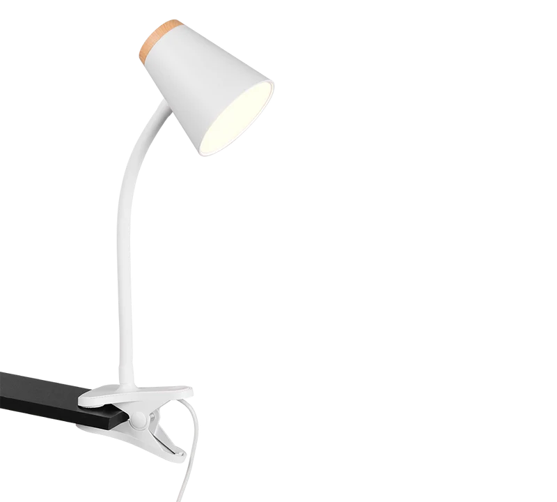 Flexo con pinza Trio Pongo LED blanco 3000K R25831101