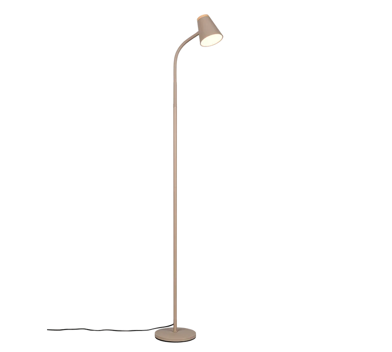 Lámpara de pie Trio Pongo LED warm beige 3000K 145cm R45831143 para salón y comedor