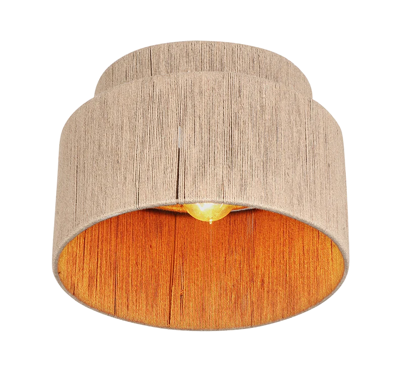 Plafón de techo Trio Smilla beige Ø30cm 666800136