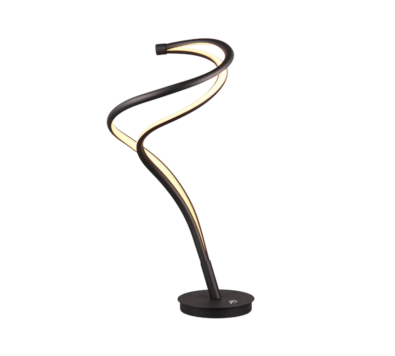 Lámpara de sobremesa Trio Nala LED negro mate 56cm 544310132 para salón y comedor