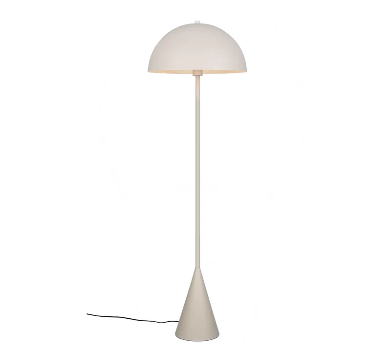 Lámpara de pie Trio Alfie gris cálido 130cm 465000176