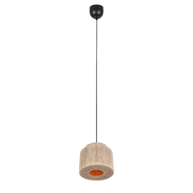 Lámpara de techo colgante Trio Smilla negro mate 150cm 366800136