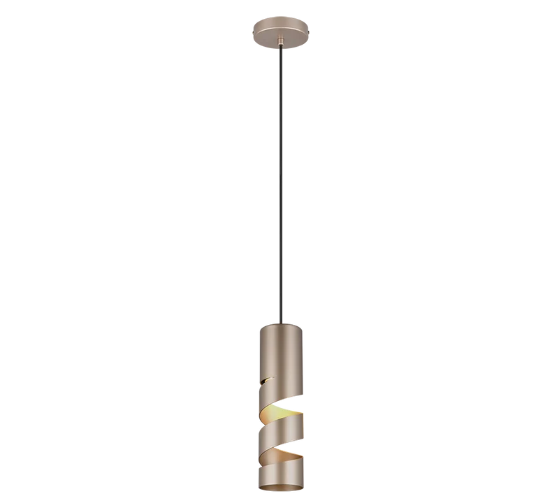 Lámpara de techo colgante Trio Stream marrón café 150cm 364000165