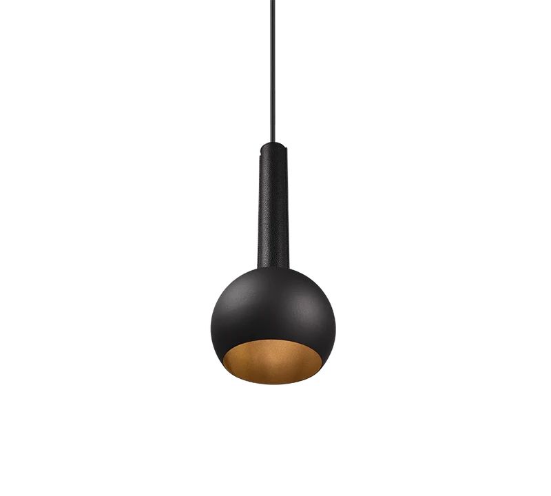 Lámpara colgante Trio Ciliana bola negro 316300132