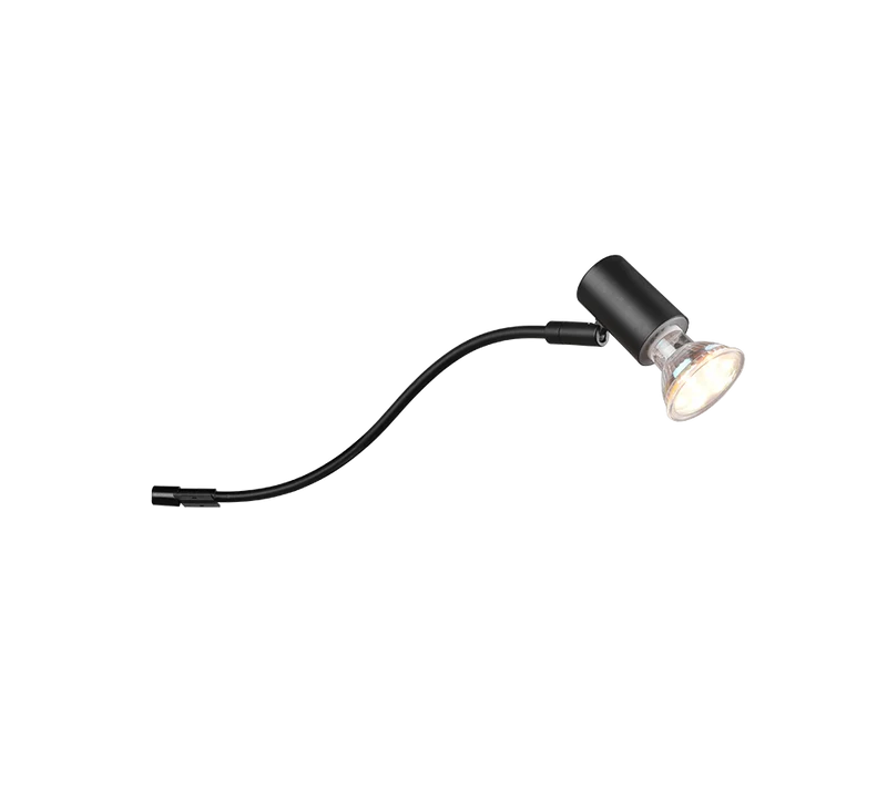 Aplique de baño Trio Giada negro mate IP44 283400132
