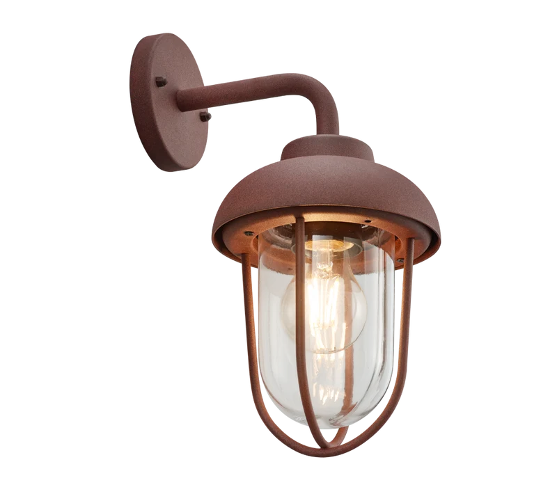 Aplique de exterior Trio Duero óxido IP44 33cm 202760124